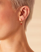 14ct Gold-Plated Jasper Shard Earrings, , large