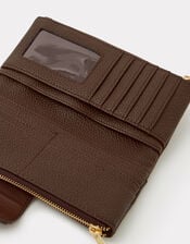 Buckle Faux Leather Wallet, , large