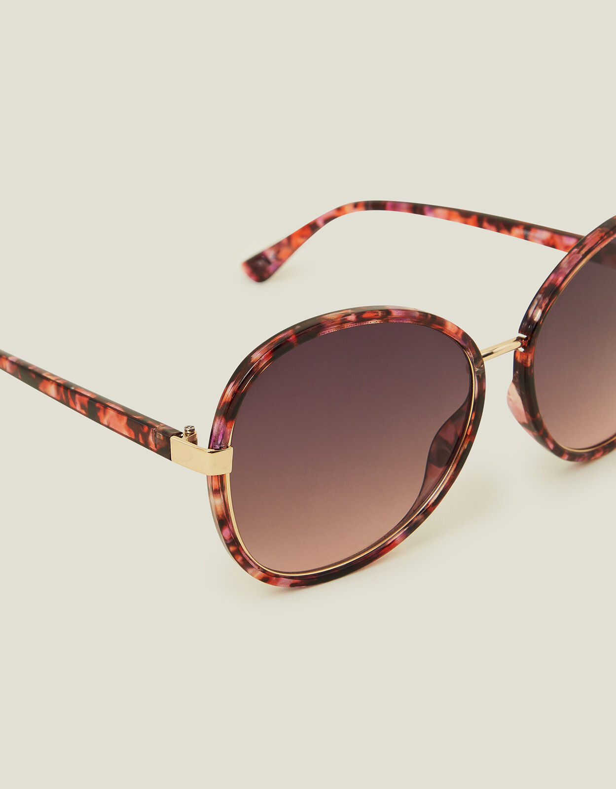 Tortoise shell sunglasses round hotsell
