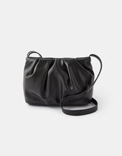 Ruched Cross-Body Bag, , large