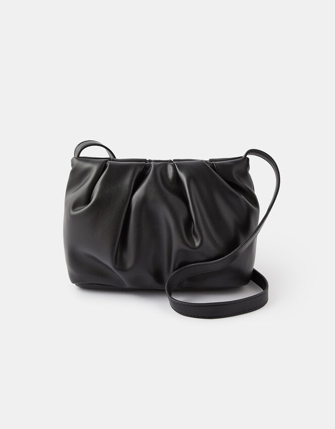 Ruched Cross-Body Bag, , large