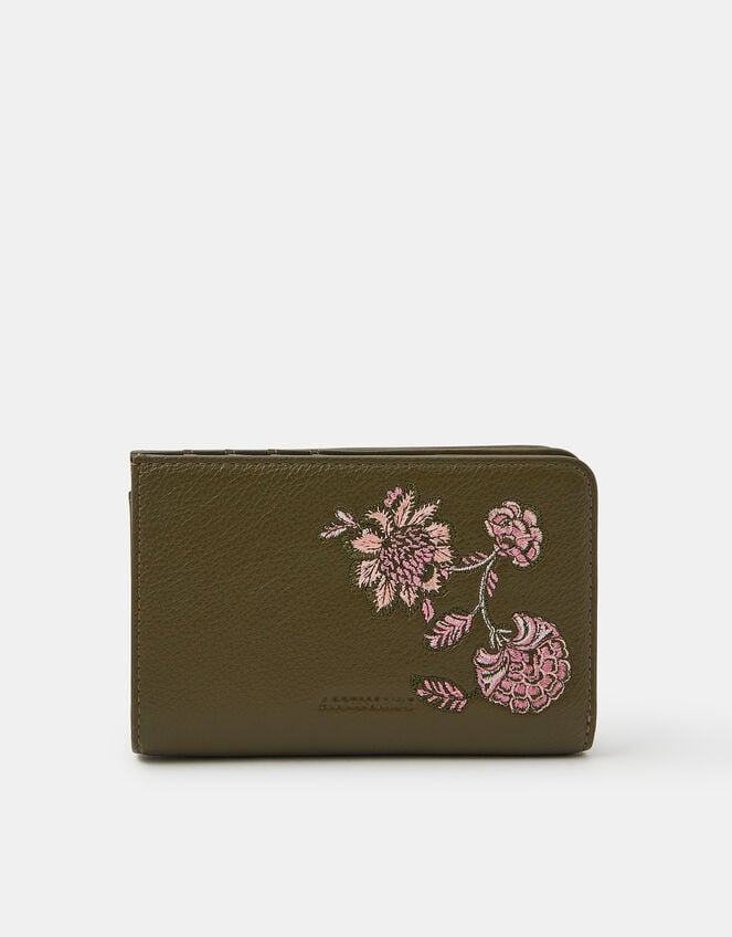 Floral Embroidered Purse, , large