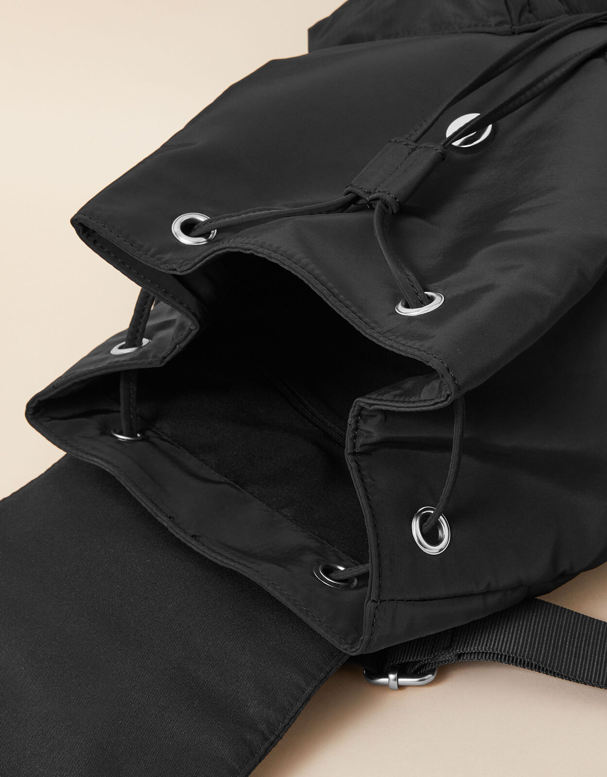 Nylon zip on sale backpack