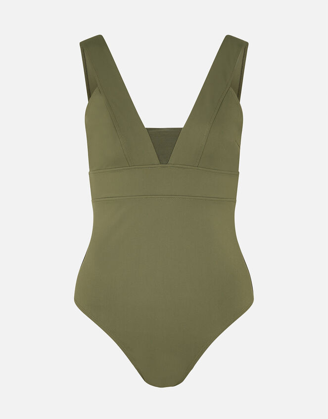 Lexi Mesh Shaping Swimsuit , Green (KHAKI), large