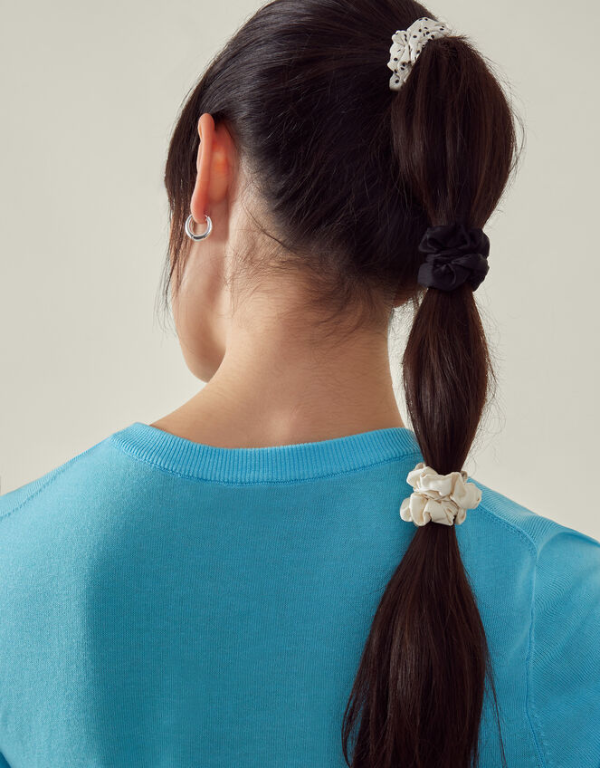 5-Pack Skinny Mix Hair Scrunchies, , large