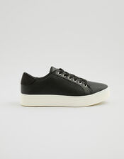 Animal Textured Trainers, Black (BLACK), large