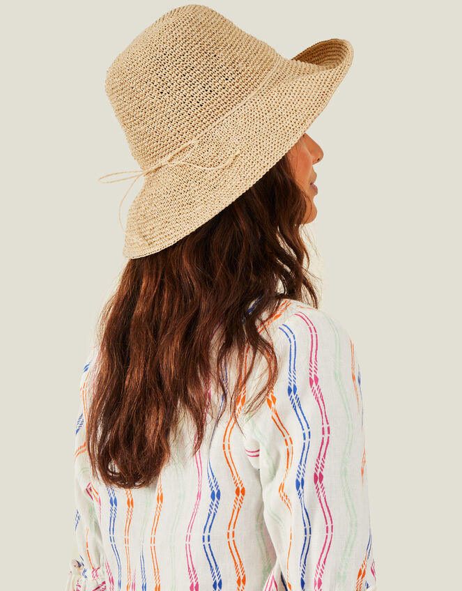 Straw Bucket Hat, , large
