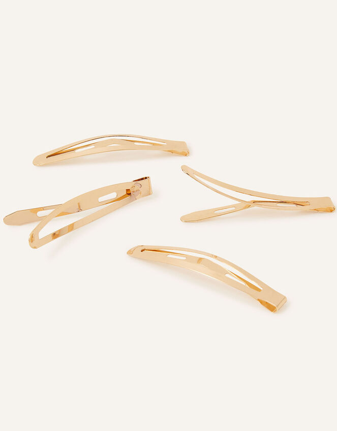 Metal Snap Clips 4 Pack Hair clips Accessorize UK