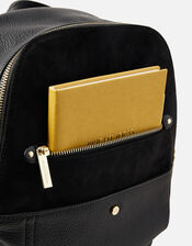 Beth Suedette Backpack , Black (BLACK), large