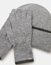 Knit Beanie Hat & Gloves Set, , large