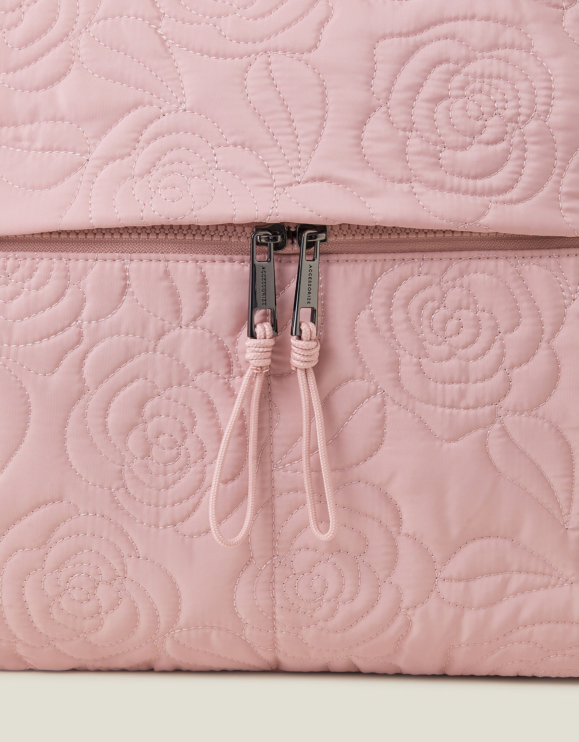 Floral Quilted Travel Bag Pink