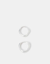 2-Pack Sterling Silver-Plated Irregular Rings, Silver (ST SILVER), large
