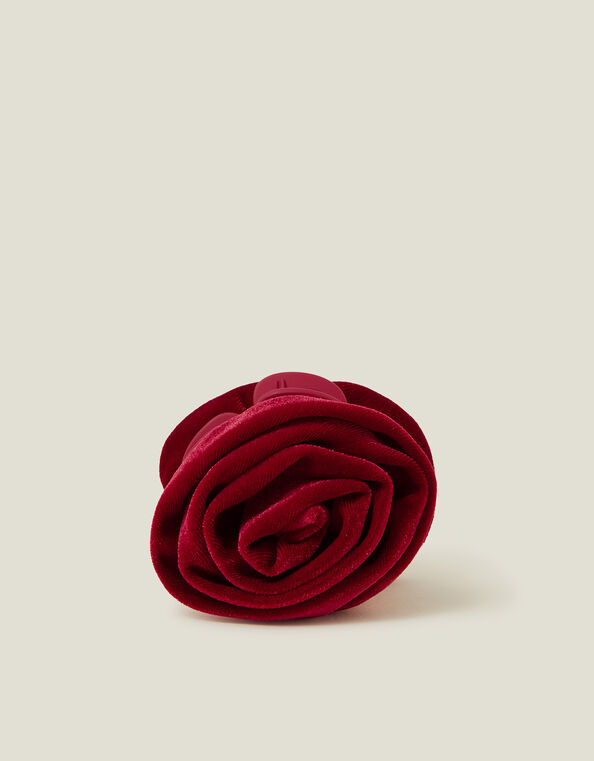 Velvet Corsage Claw Clip, , large