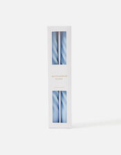 Twisted Taper Candle Set, Blue (BLUE), large