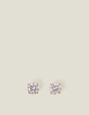 14ct Gold-Plated Simple Studs, , large