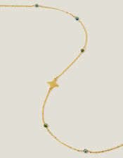 14ct Gold-Plated Beaded Long Necklace, , large