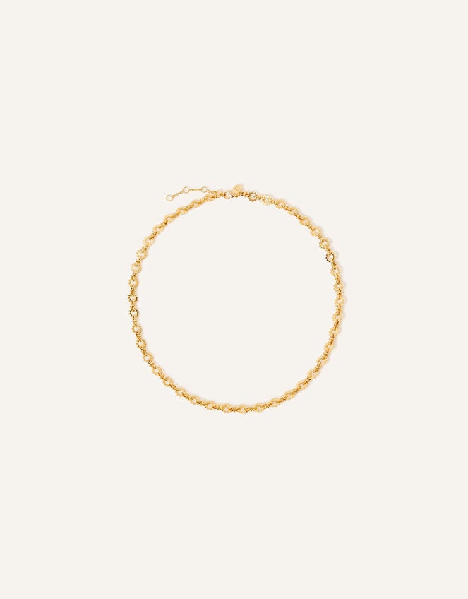 14ct Gold-Plated Sun Chunky Chain Necklace, , large