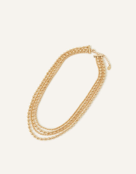 Layered Beaded Necklace, , large