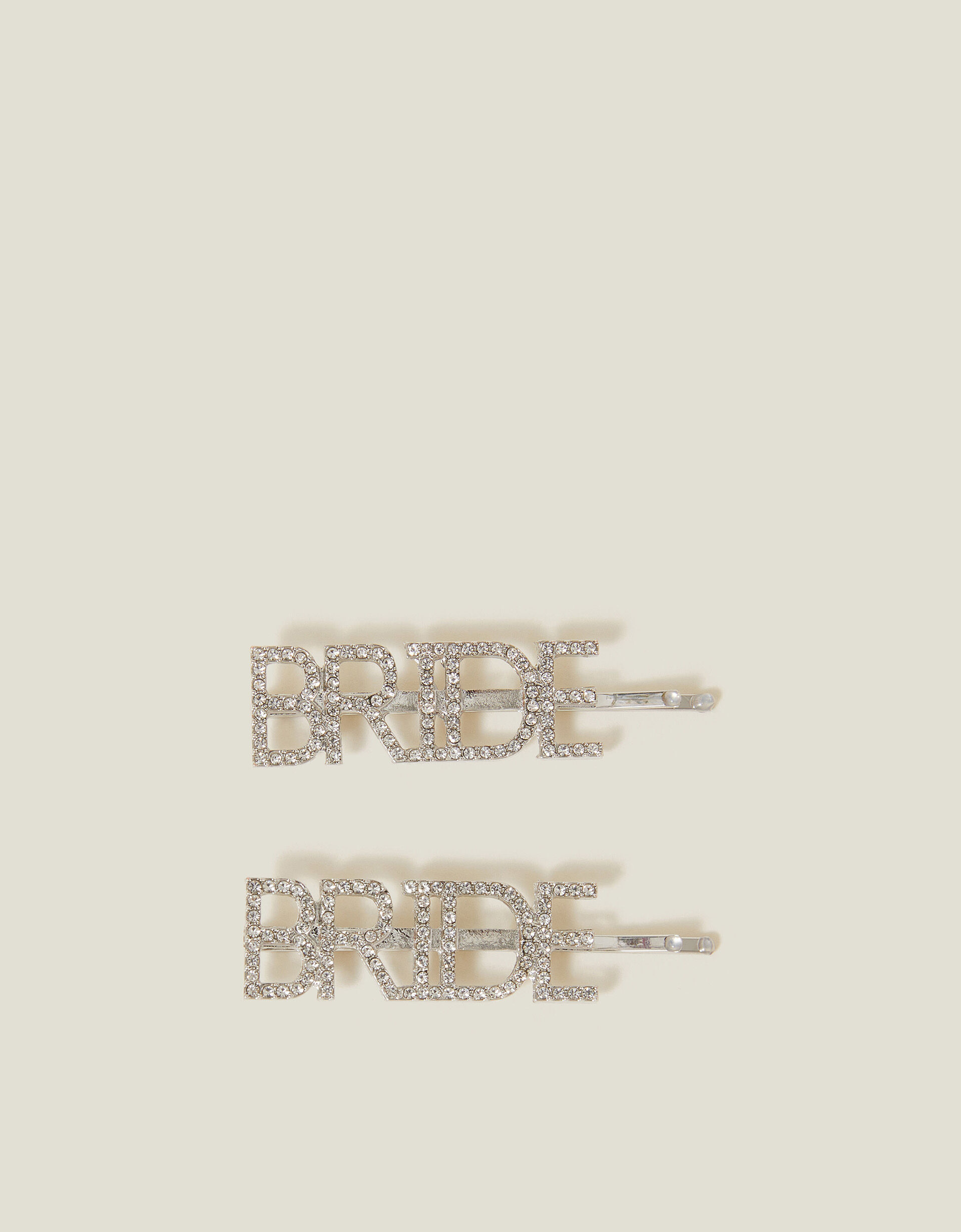 accessorize 2-Pack Diamante Bride Hair Slides