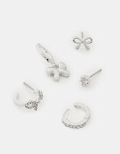 5-Pack Bow Stud & Hoop Earrings, , large