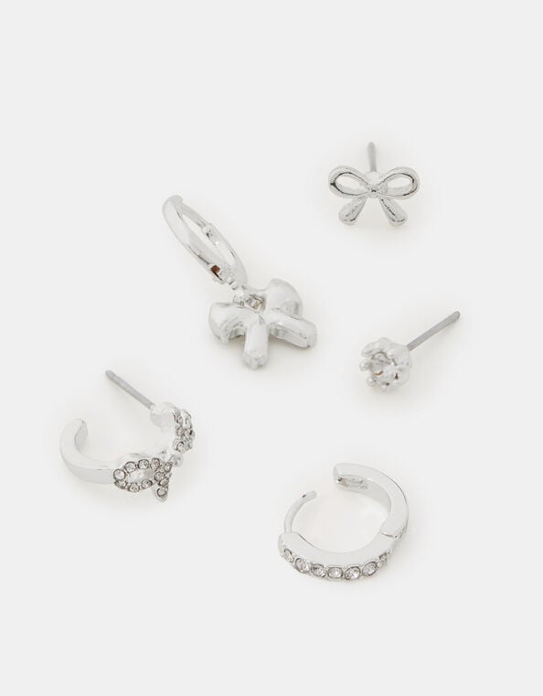 5-Pack Bow Stud & Hoop Earrings, , large