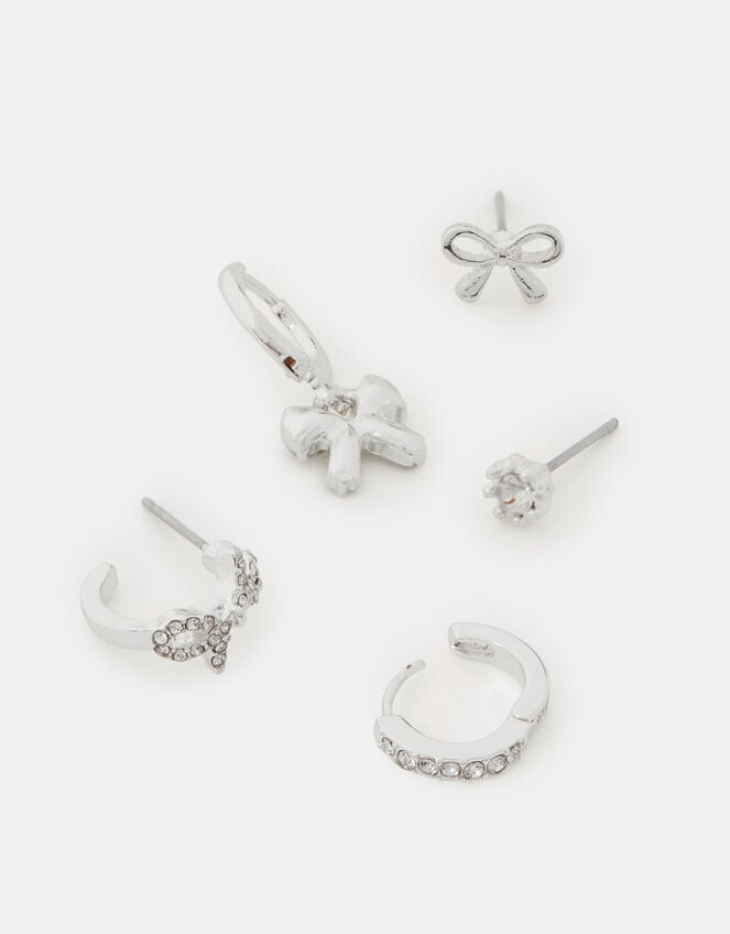 5-Pack Bow Stud & Hoop Earrings, , large