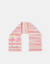 Girls Bunny Stripe Scarf, , large