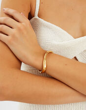 14ct Gold-Plated Irregular Cuff Bracelet, , large