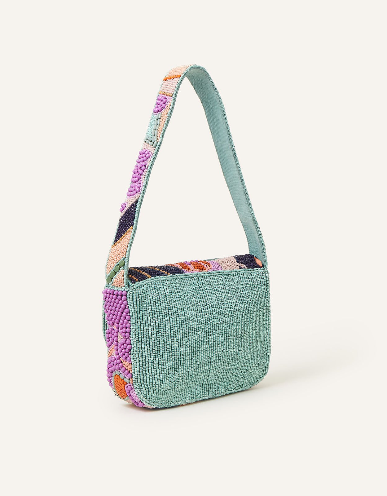 Palm Hand Beaded Shoulder Bag