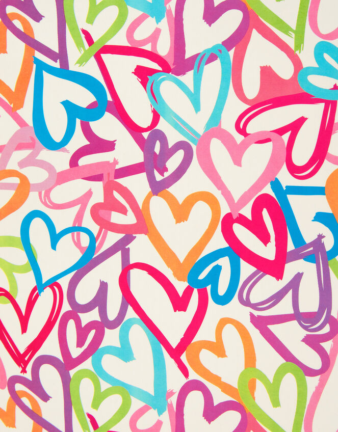 Heart Print Gift Bag, , large