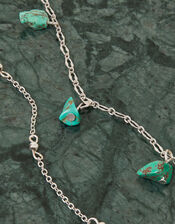 Stone Charm Anklets Set of Two, , large