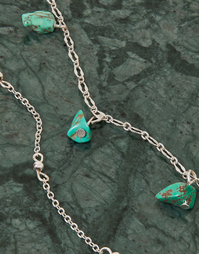 Stone Charm Anklets Set of Two, , large