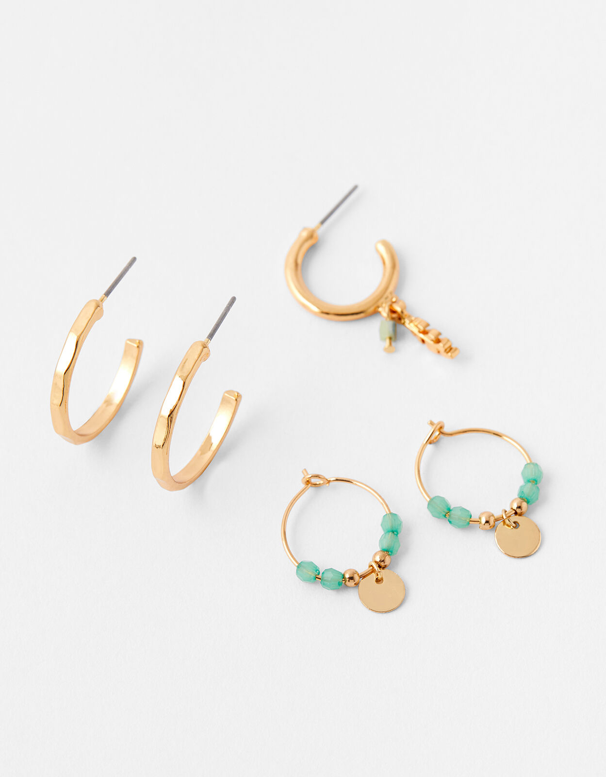 Turquoise Hoop Earring Set