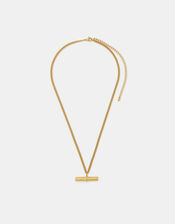 Stainless Steel T-Bar Pendant Necklace, , large