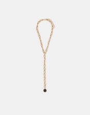 Long Lariat Pendant Necklace, , large