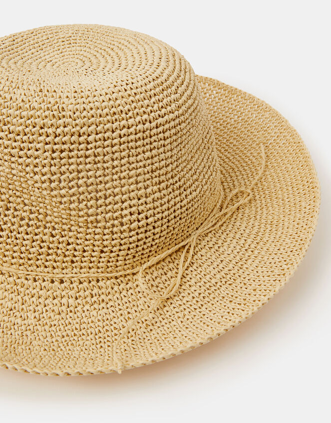 Straw Bucket Hat Natural, , large