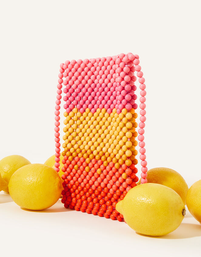 Beaded Cross-Body Phone Pouch, , large