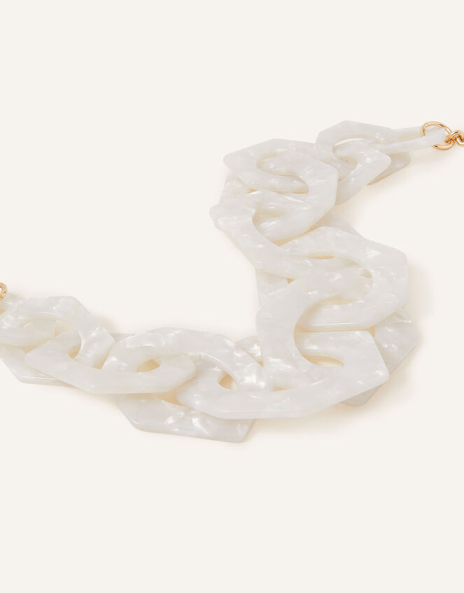 Resin Chain Statement Necklace, , large