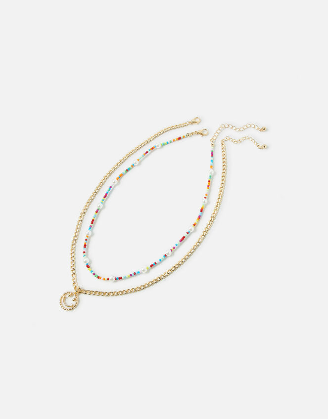 Eye Candy Smiley Bead Multirow Necklace Necklaces Accessorize UK
