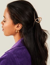 Twisted Metal Claw Clip, Gold (GOLD), large