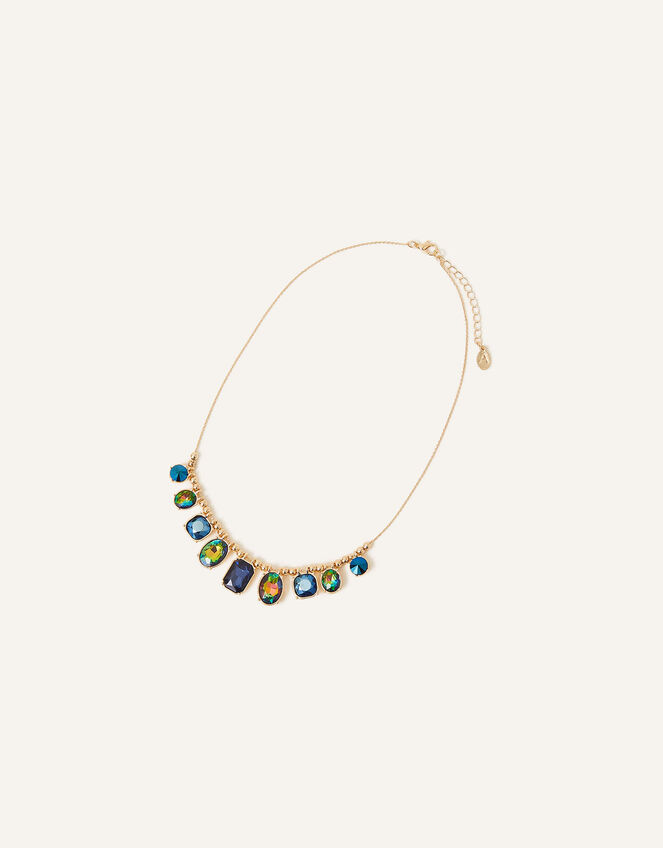 Mixed Shape Gem Necklace, , large