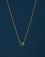 14ct Gold-Plated Birthstone Pendant Necklace, Gold (GOLD), large