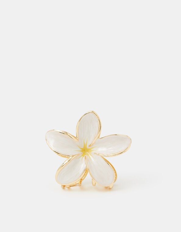 Tropical Flower Metal Claw Clip, , large