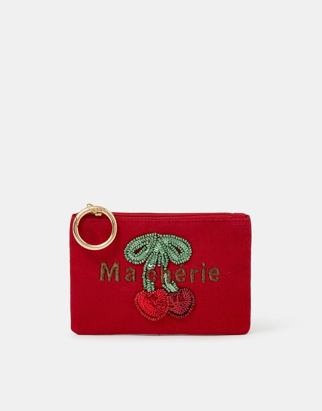 Ma Cherie Beaded Coin Purse Bag Charm, , large