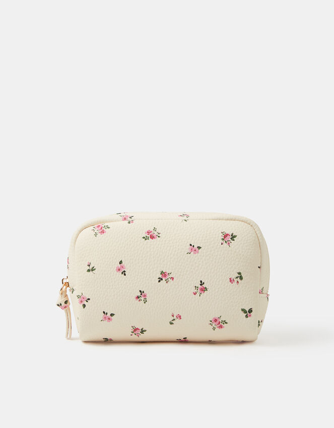 Floral Print Make Up Bag, , large