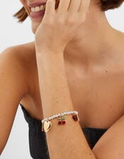 Pearl Beaded Charm Bracelet, , large