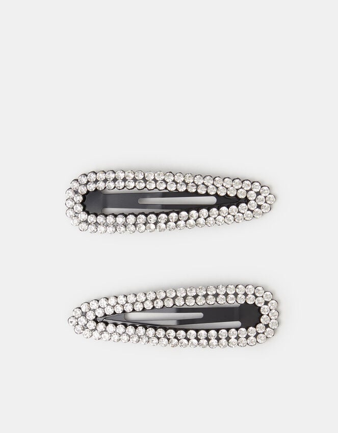 2-Pack Large Diamant&eacute; Hair Clips, , large