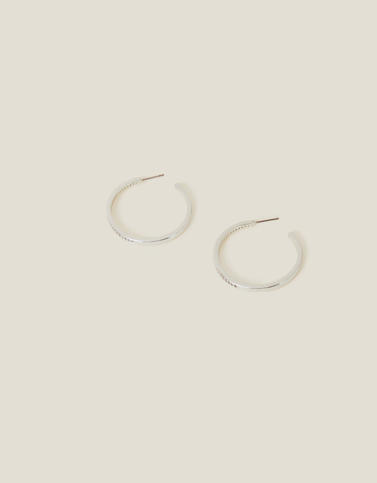 Accessorize silver hoops sale