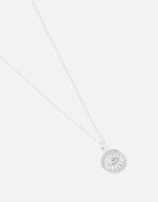 Sterling Silver Eye Pendant Necklace, , large