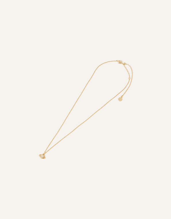14ct Gold-Plated Planet Pendant Necklace, , large